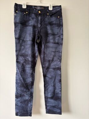 Michael Kors Women's Navy Tie-Dye Skinny Jeans
